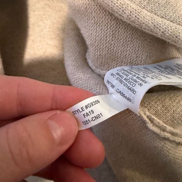 J Crew Cecile Relaxed Sweater Blazer Oatmeal Cream - Picture 4 of 5